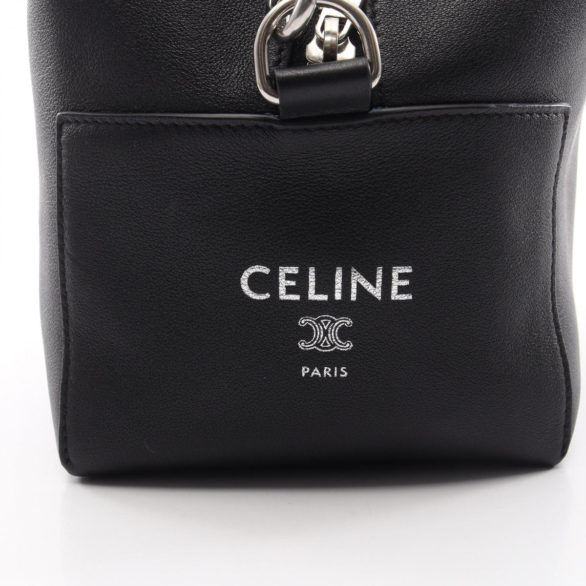 CELINE Takeaway Leather Shoulder Bag Black