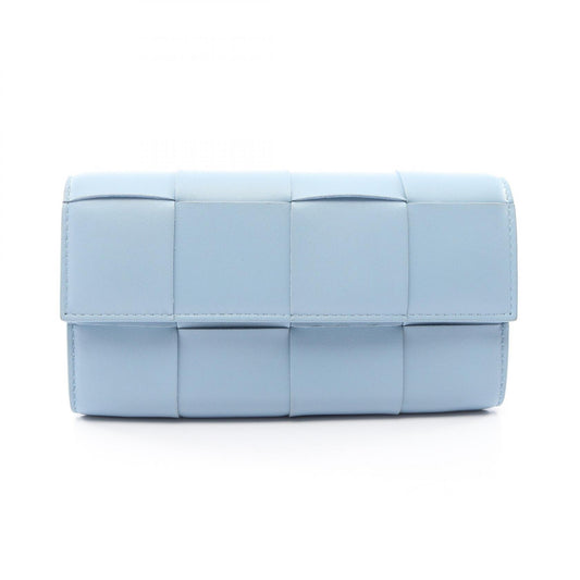 BOTTEGA VENETA Cassette Maxi Wallet Blue