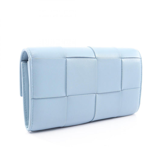 BOTTEGA VENETA Cassette Maxi Wallet Blue