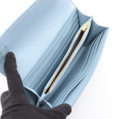 BOTTEGA VENETA Cassette Maxi Wallet Blue