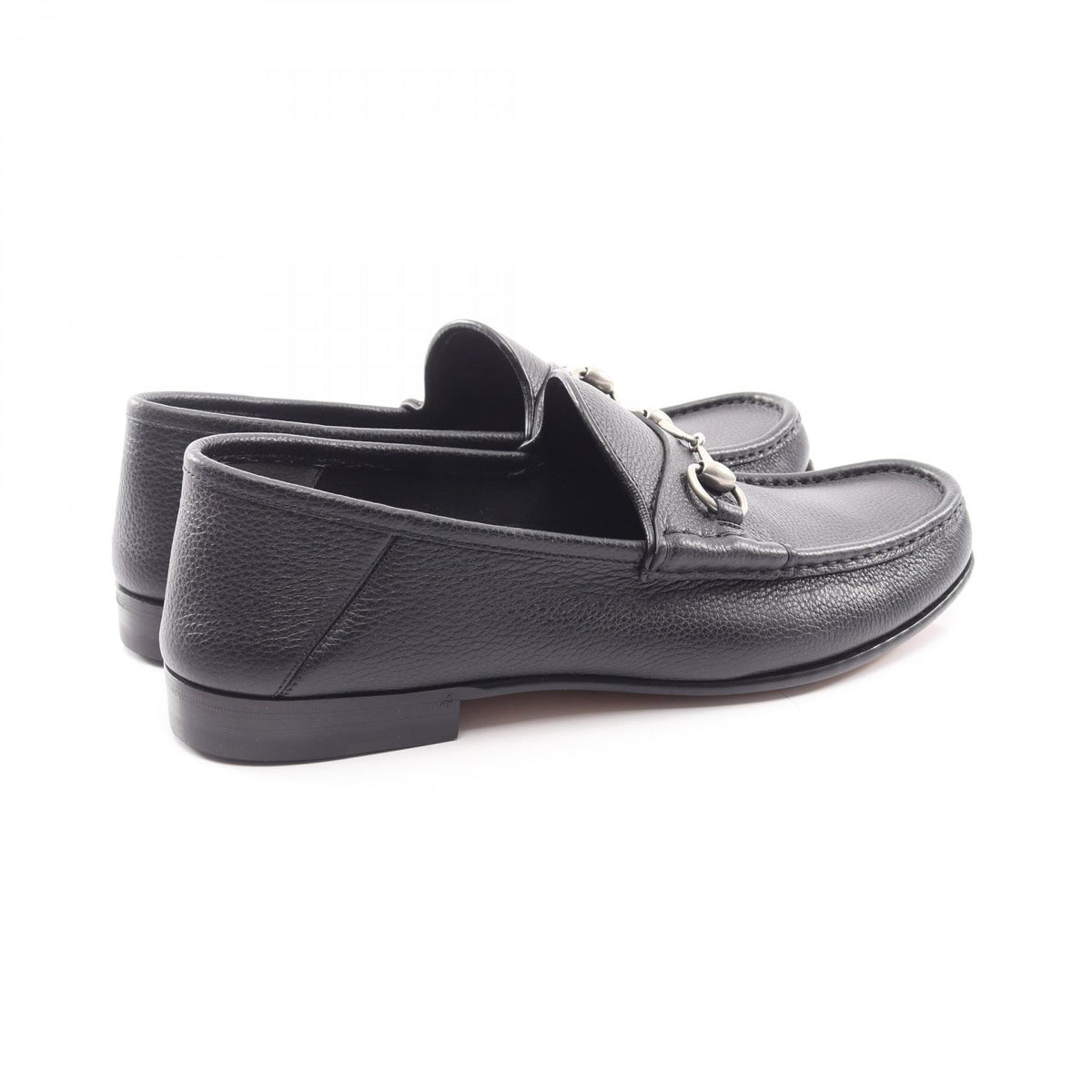 GUCCI Horsebit 1953 Leather Loafers Black Size 10