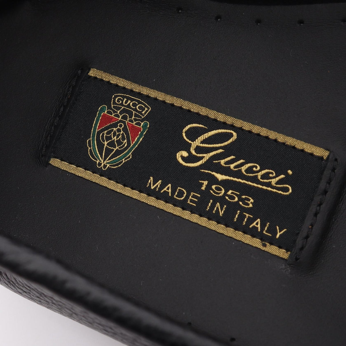 GUCCI Horsebit 1953 Leather Loafers Black Size 10