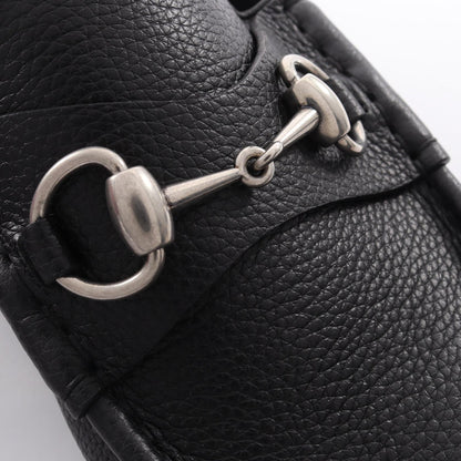 GUCCI Horsebit 1953 Leather Loafers Black Size 10