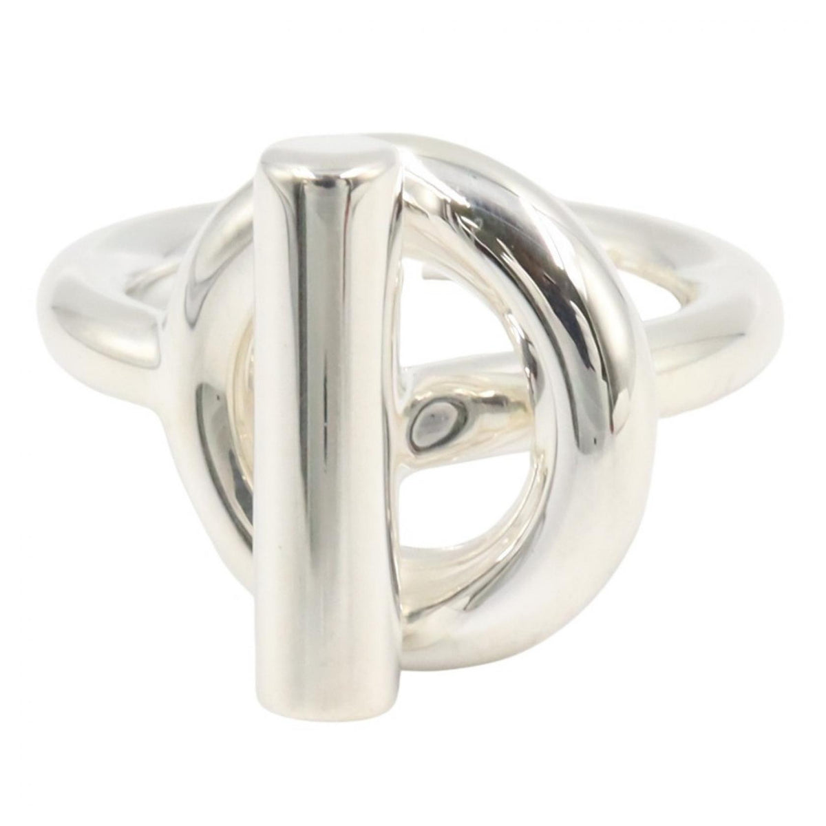 HERMES Echappee MM Silver 925 Ring Size JP 9