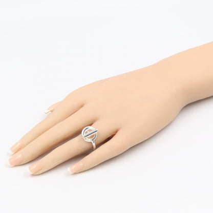 HERMES Echappee MM Silver 925 Ring Size JP 9