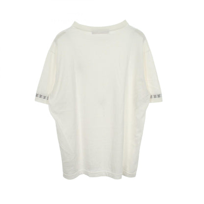 LOUIS VUITTON Logo Knit Short Sleeve T-Shirt White Size L