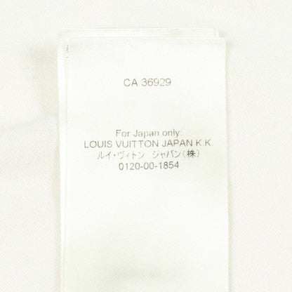 LOUIS VUITTON Logo Knit Short Sleeve T-Shirt White Size L
