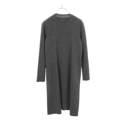 FOXEY Gray Wool Knit Ephemera Dress Size 38