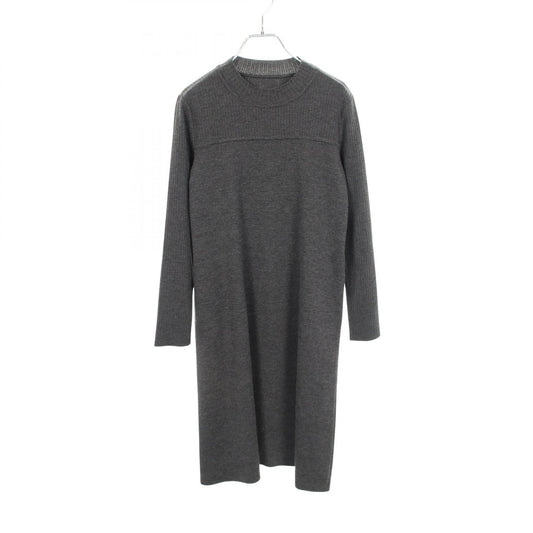 FOXEY Gray Wool Knit Ephemera Dress Size 38