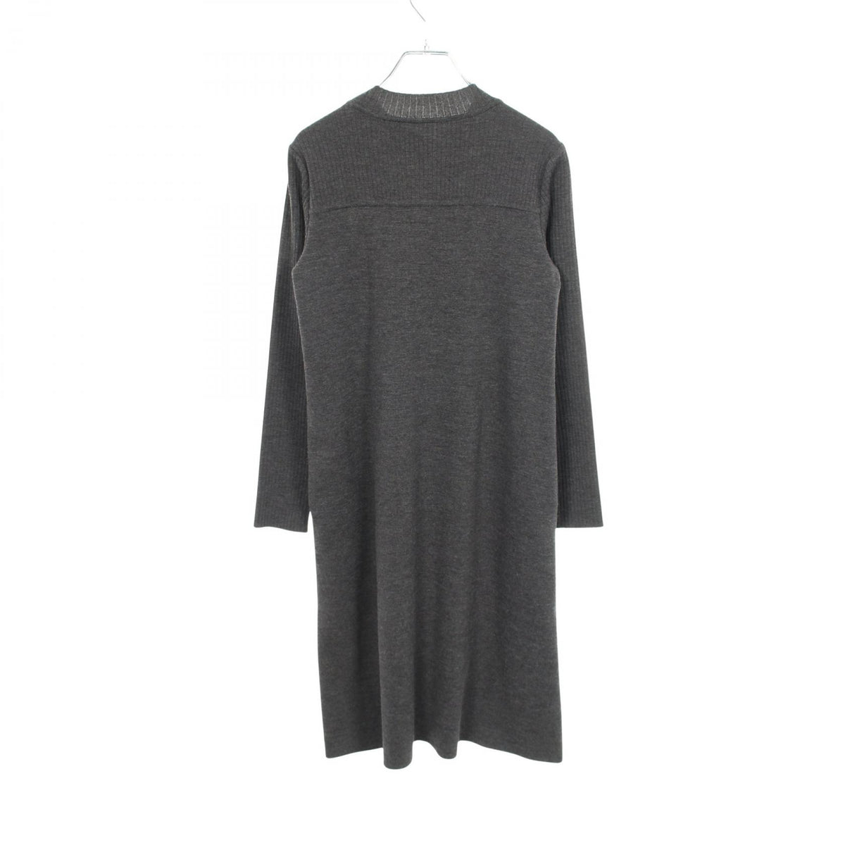 FOXEY Gray Wool Knit Ephemera Dress Size 38