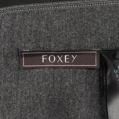 FOXEY Gray Wool Knit Ephemera Dress Size 38