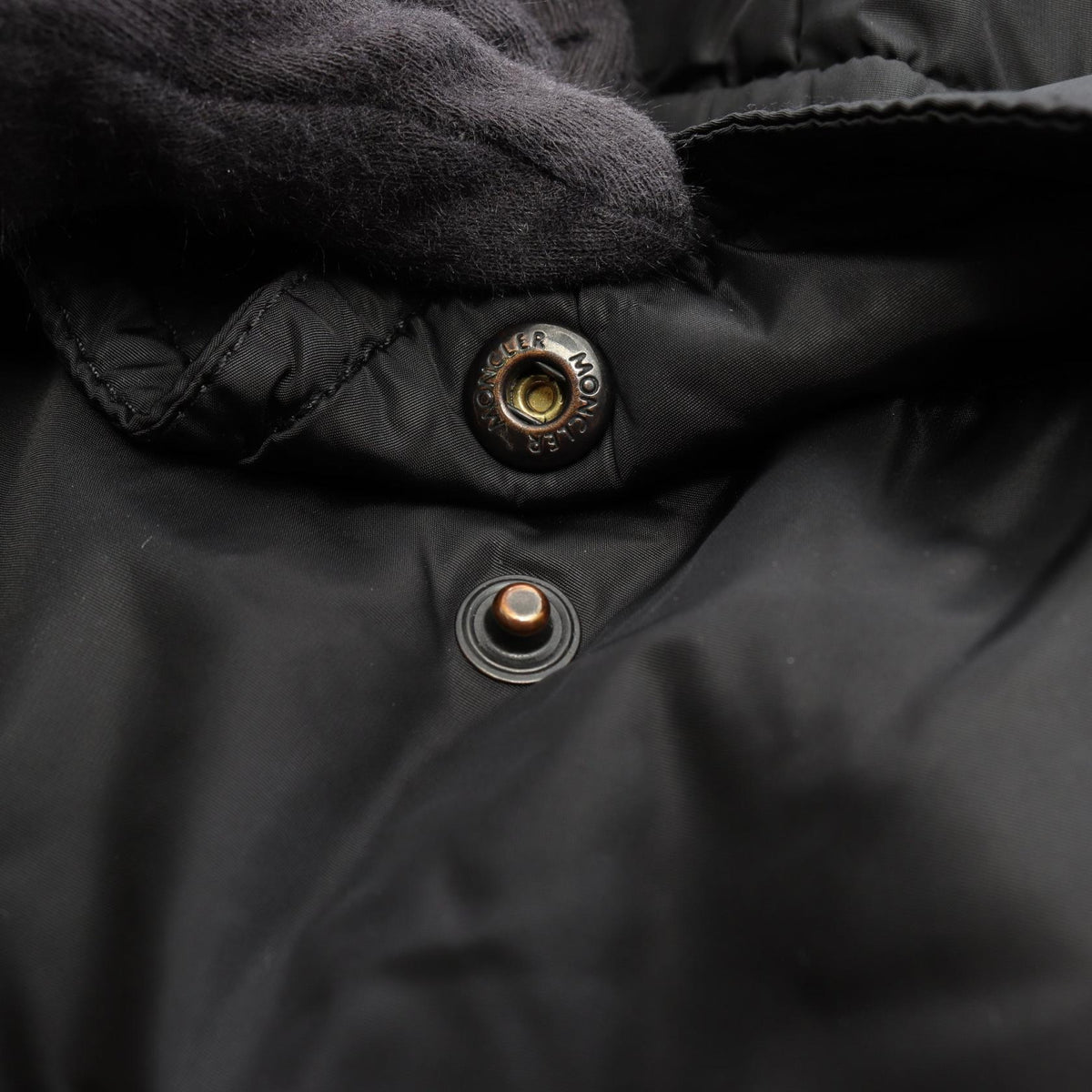 MONCLER GENEVRIER Hooded Down Jacket Black Size 0