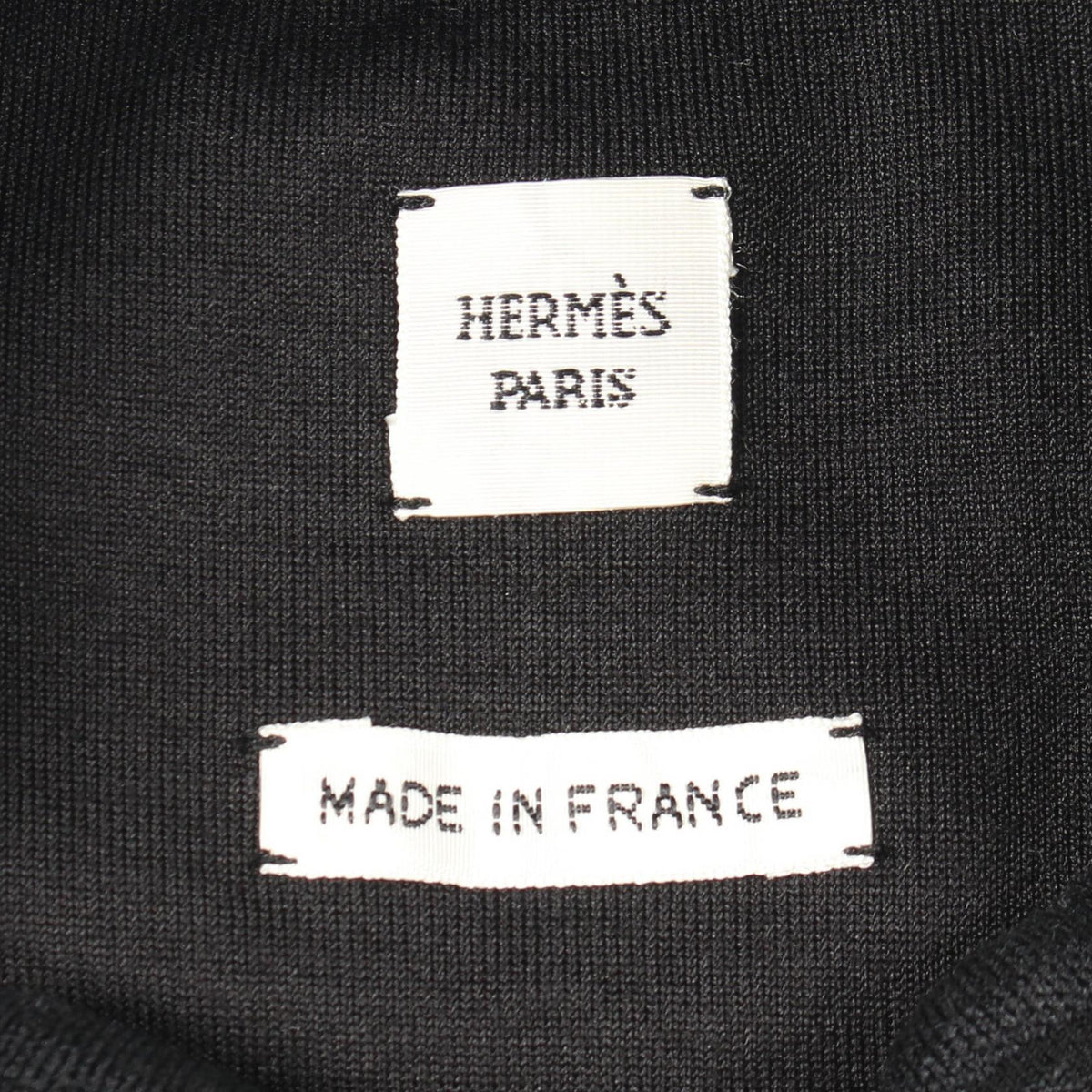 HERMES Neck Logo Silk Cotton Short Sleeve Dress Size 36