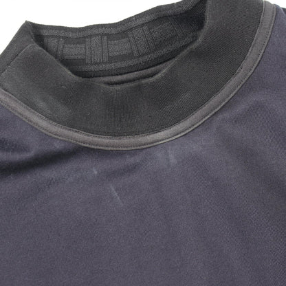HERMES Neck Logo Silk Cotton Short Sleeve Dress Size 36