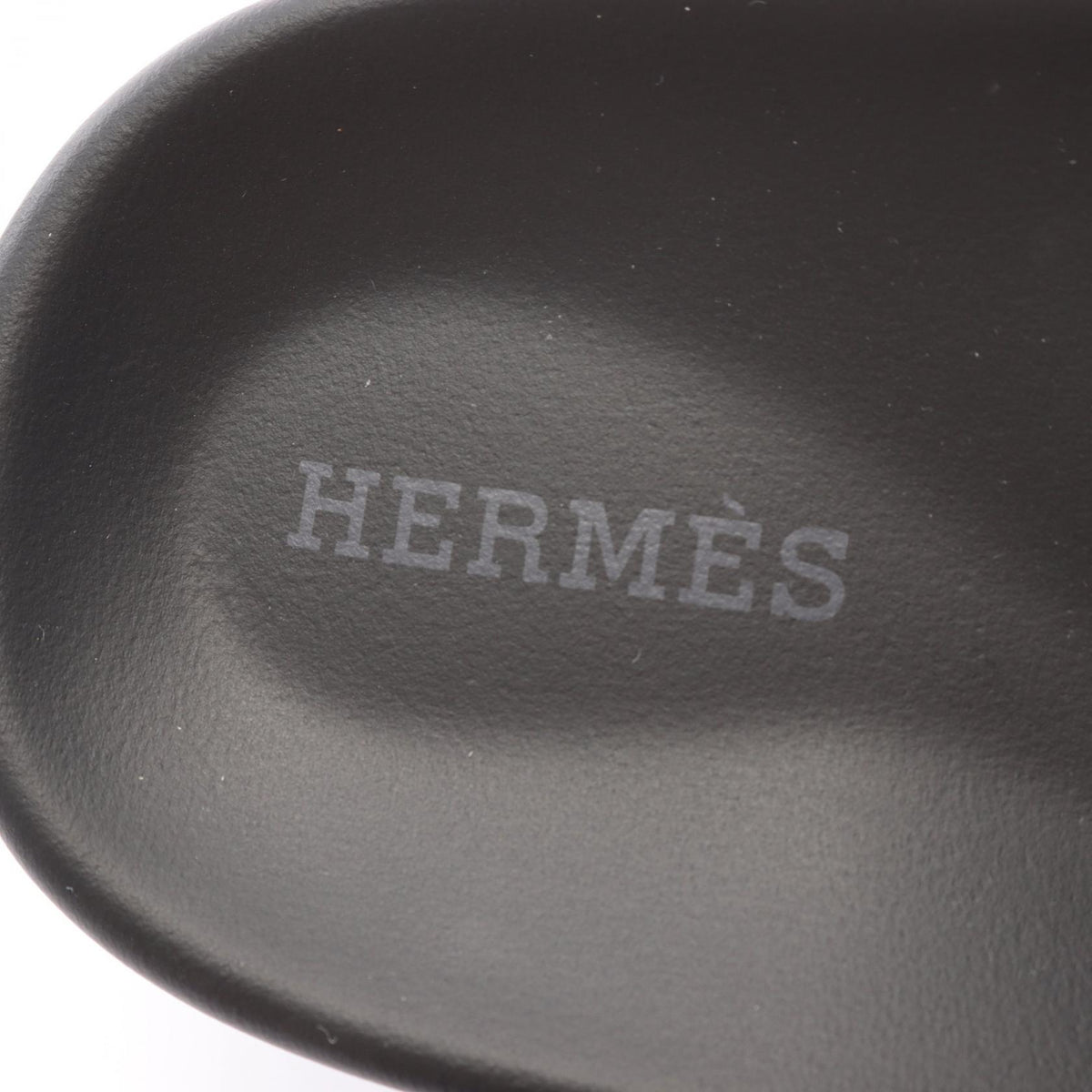 HERMES Chypre Leather Sandals White Size 35