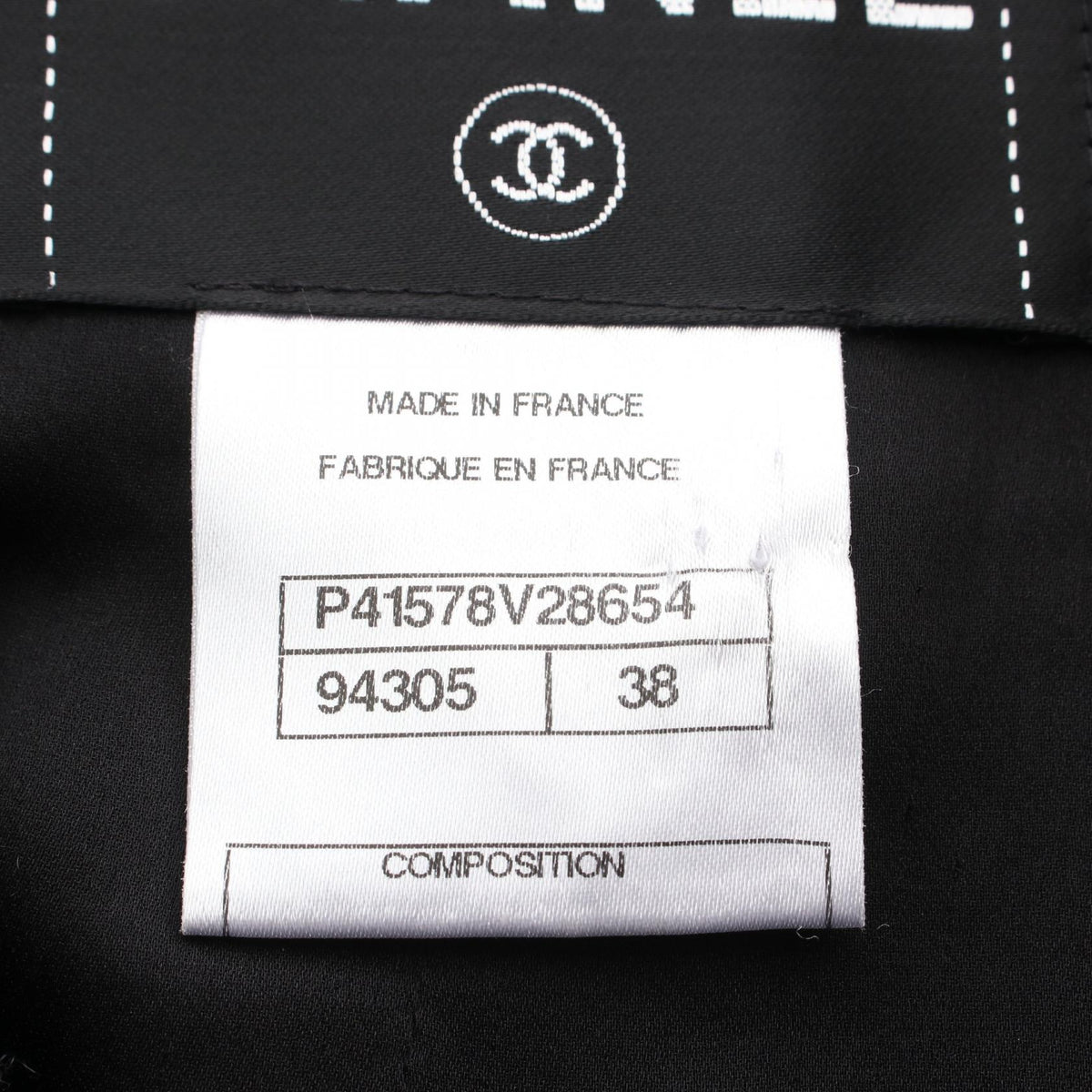 CHANEL Coco Button Wool Coat Black Size 38