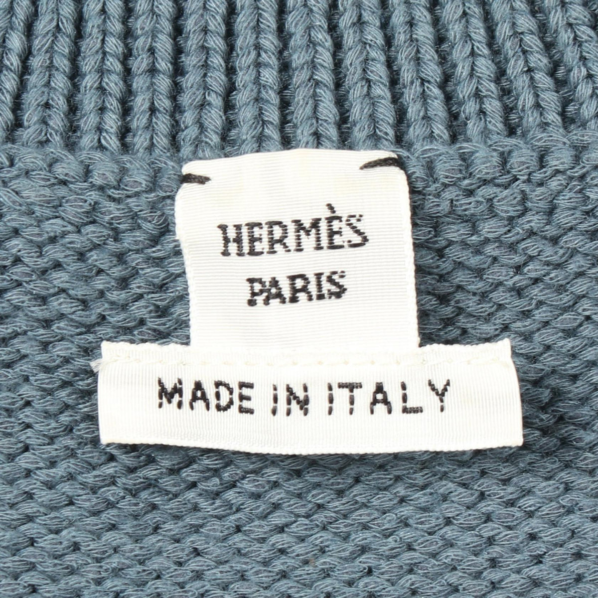 HERMES Candy Libris Cropped Silk Cotton Sweater Size 36