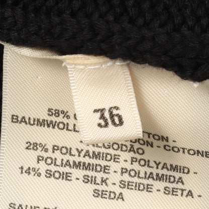HERMES Candy Libris Cropped Silk Cotton Sweater Size 36