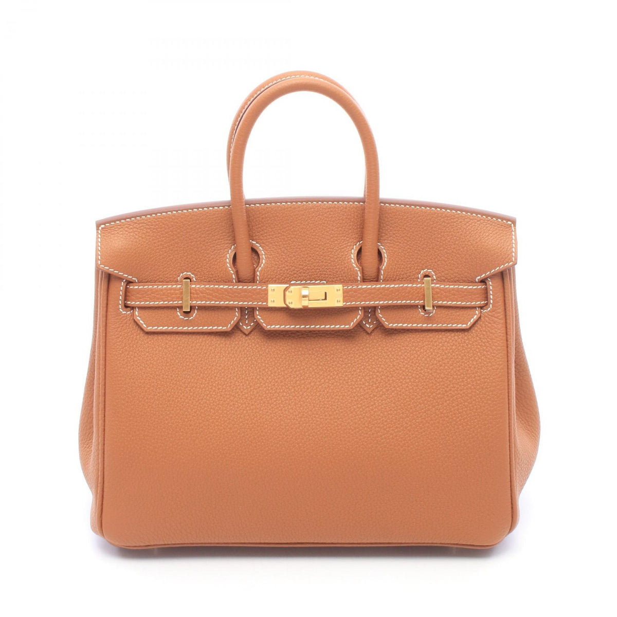 HERMES Birkin 25 Togo Leather Handle Bag