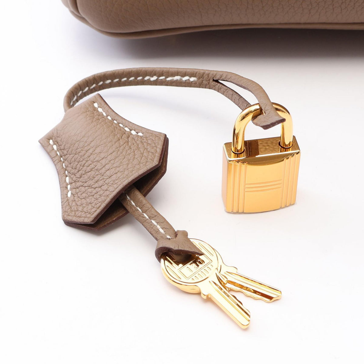 HERMES Birkin 25 Etoupe Togo Hardware Bag Gray