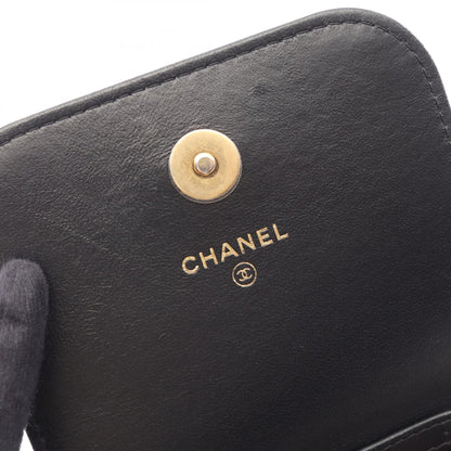CHANEL Matelasse Lambskin Shoulder Bag Black