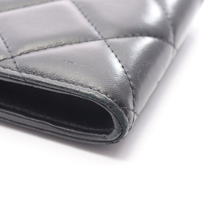 CHANEL Matelasse Lambskin Shoulder Bag Black