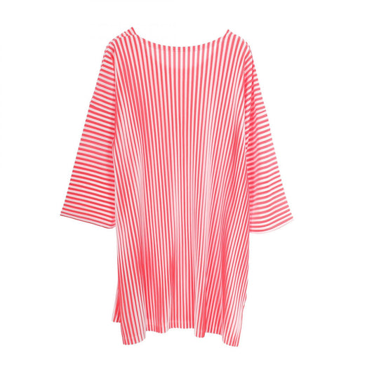 PLEATS PLEASE Pleated Stripe T-Shirt Red Size 3