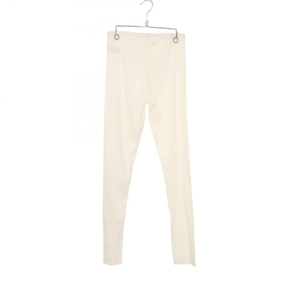 PLEATS PLEASE Rib Fringe Nylon Poly Leggings White Size 3