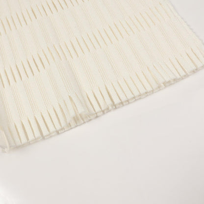 PLEATS PLEASE Rib Fringe Nylon Poly Leggings White Size 3