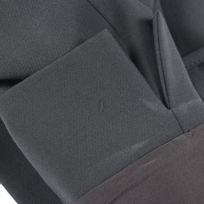 Dior Black Wool Silk No-Collar Blazer Size F 34