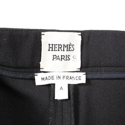 HERMES Black Wool Pants Size 34