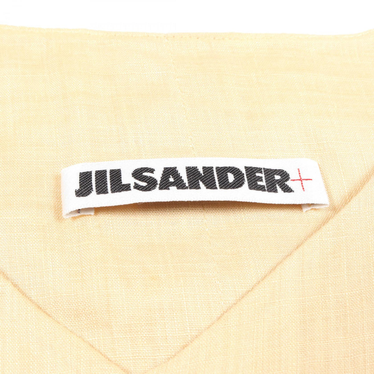 JIL SANDER Sleeveless Fabric Dress Beige Size 38
