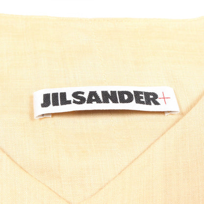 JIL SANDER Sleeveless Fabric Dress Beige Size 38