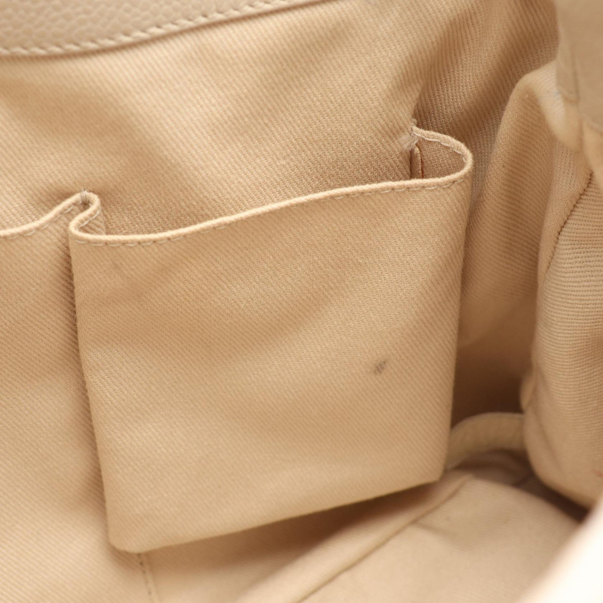 CHANEL Matelasse Caviar Skin Beige Silver Tote