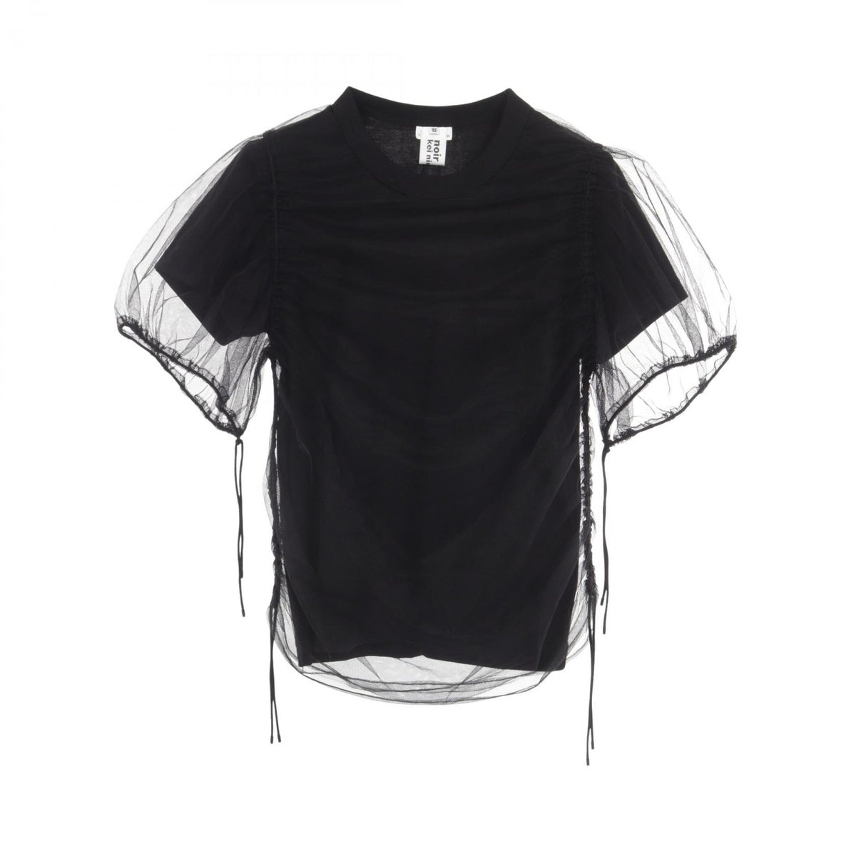COMME des GARCONS Tulle Docking Short Sleeve T-Shirt Size XS