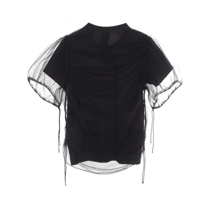COMME des GARCONS Tulle Docking Short Sleeve T-Shirt Size XS