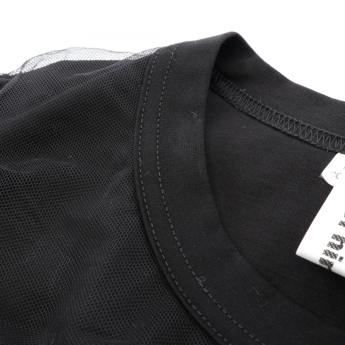 COMME des GARCONS Tulle Docking Short Sleeve T-Shirt Size XS