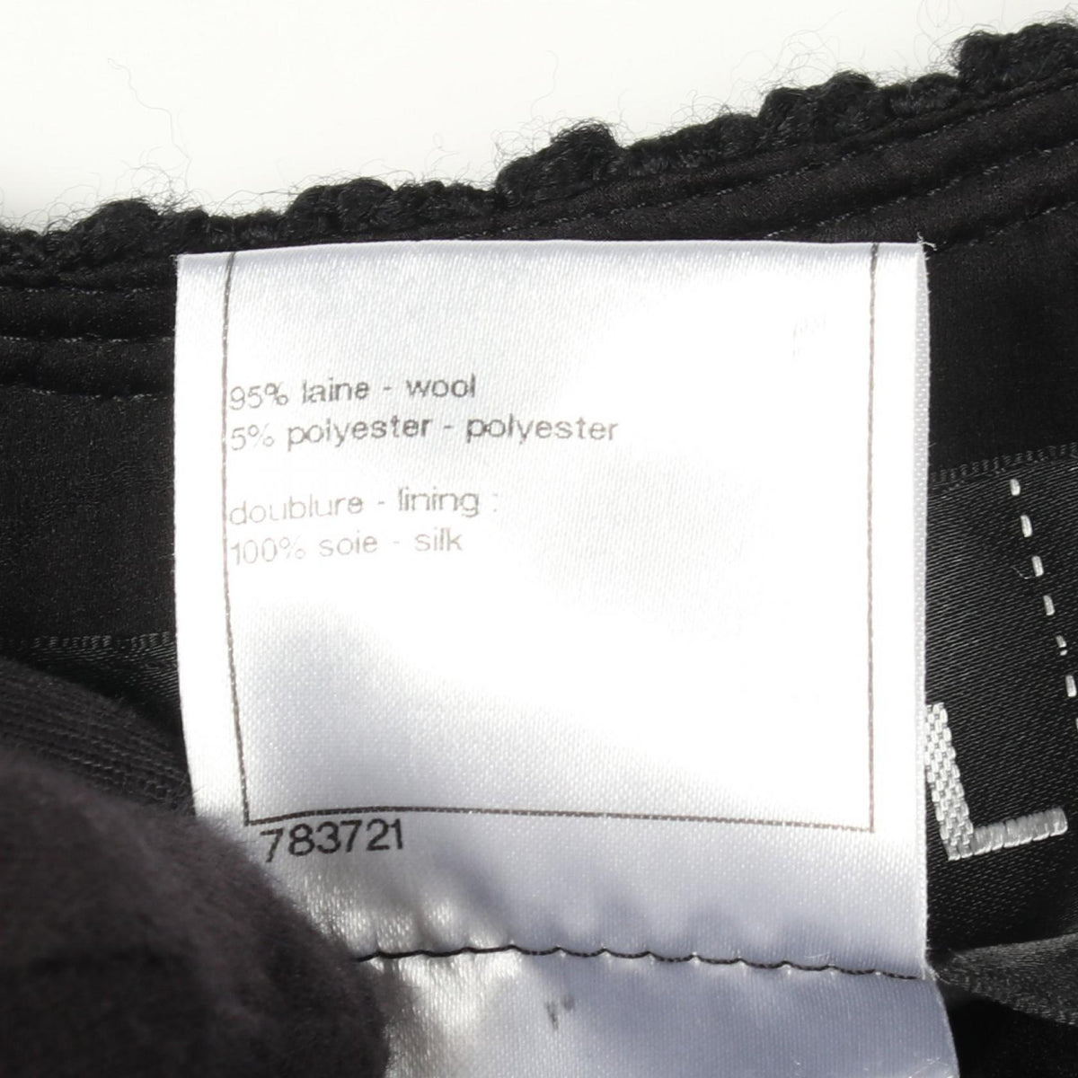 CHANEL Tweed Collarless Wool Jacket Size 36