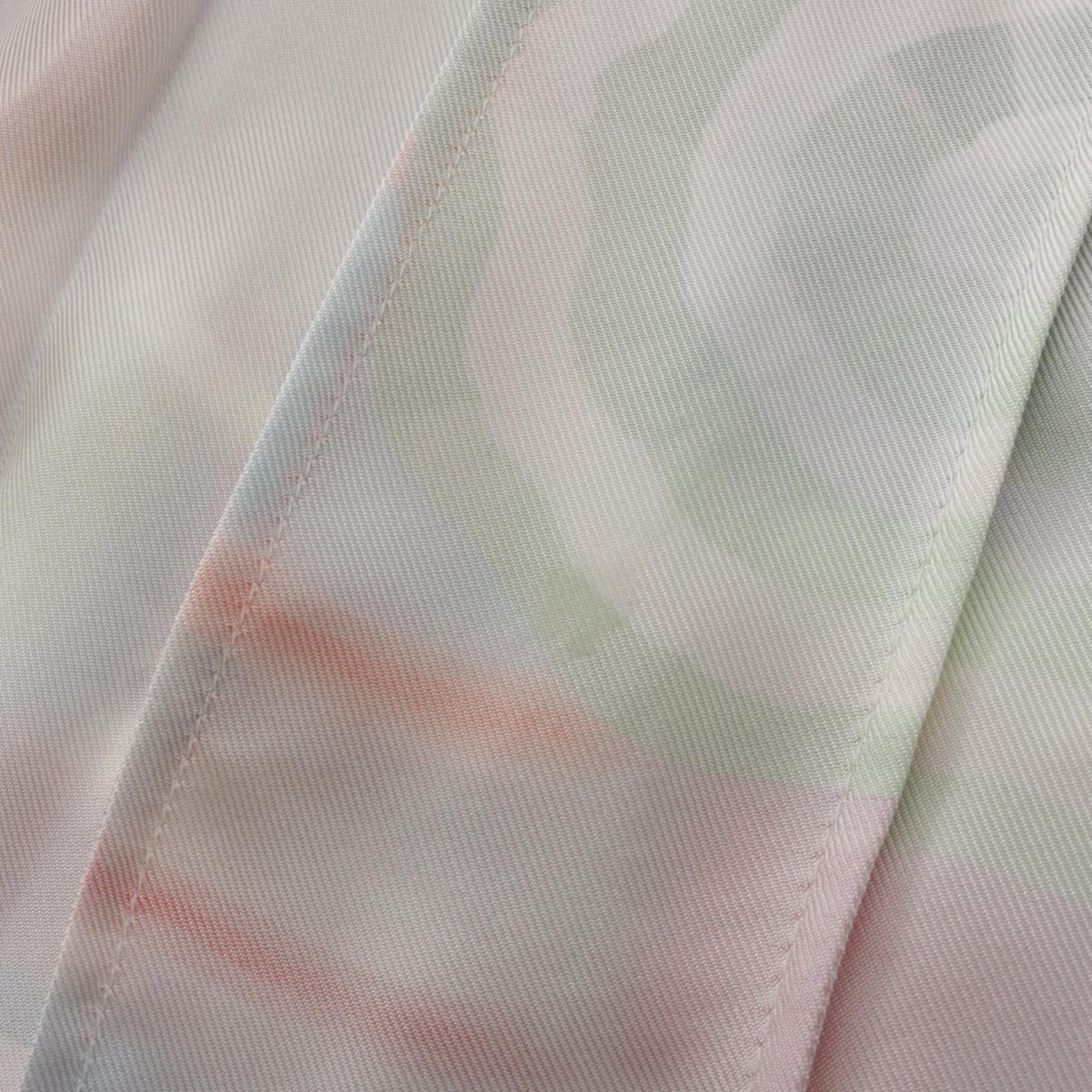 CHANEL Coco Mark Pleated Silk Skirt Size 38