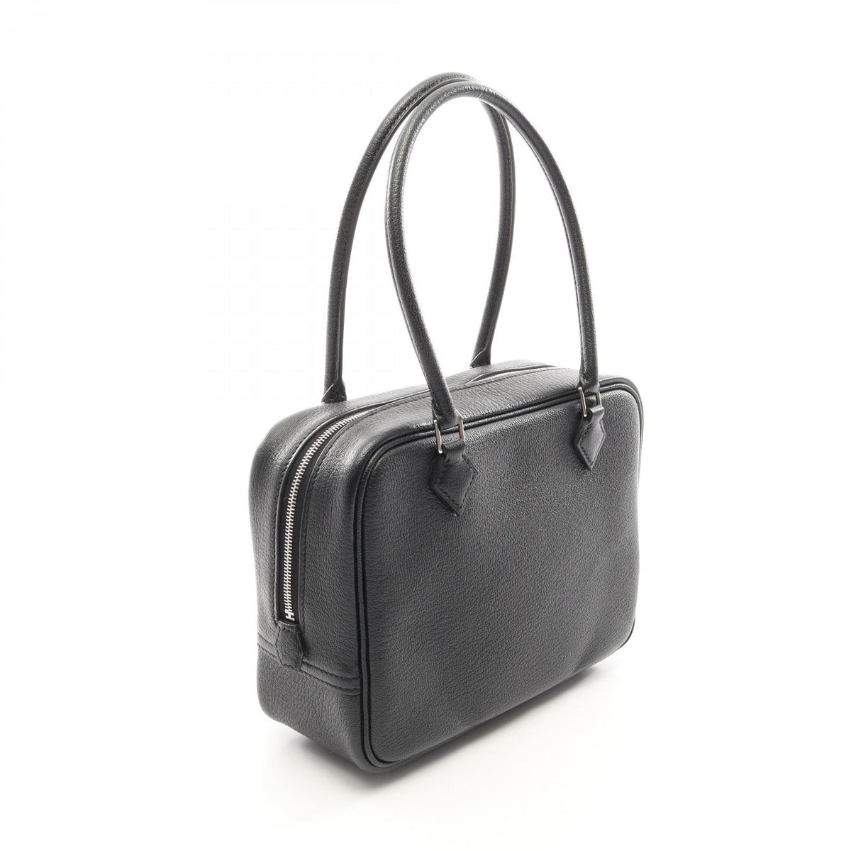 HERMES Black Chevre Leather 20 Handbag