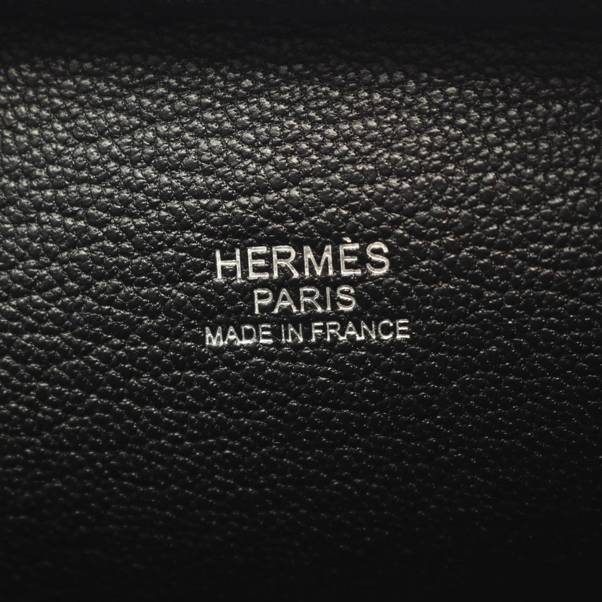 HERMES Black Chevre Leather 20 Handbag