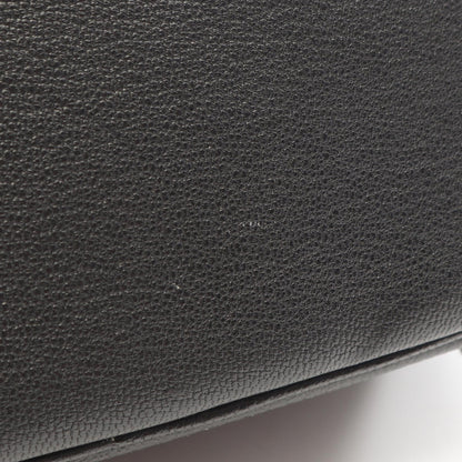 HERMES Black Chevre Leather 20 Handbag