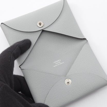 HERMES Calvi Bleu Glacier Coin Wallet