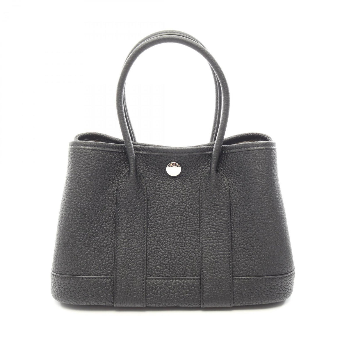 HERMES Neo Garden 23 Black Leather Handbag