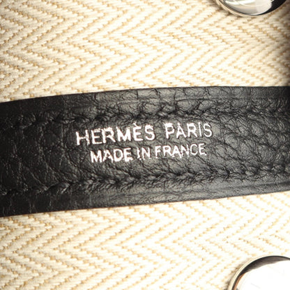 HERMES Neo Garden 23 Black Leather Handbag