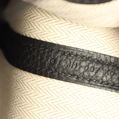 HERMES Neo Garden 23 Black Leather Handbag