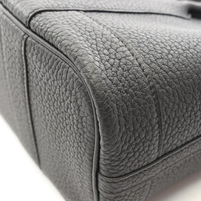 HERMES Neo Garden 23 Black Leather Handbag