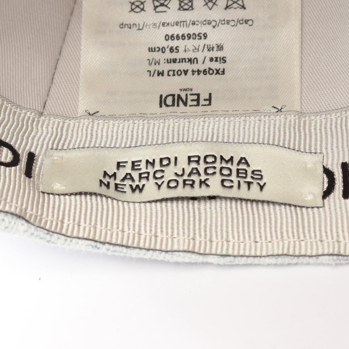 FENDI x Marc Jacobs Blue Cotton Cap Size M/L