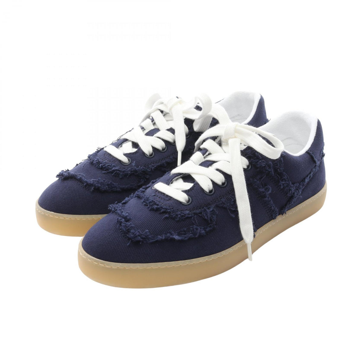 Miu Miu Canvas Sneakers Navy Size 39