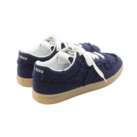 Miu Miu Canvas Sneakers Navy Size 39